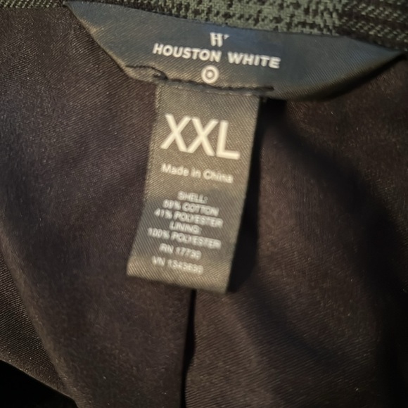 Houston White Mens Fun Green and Black Ombre Plaid Casual Dressy Blazer Size XXL - Picture 11 of 11